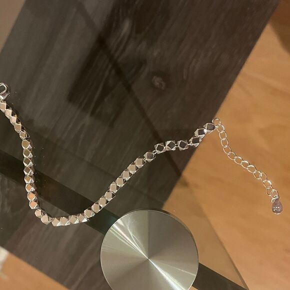 The Geo Tennis Bracelet in Tibetan Silver 925 - Picture 4 of 8